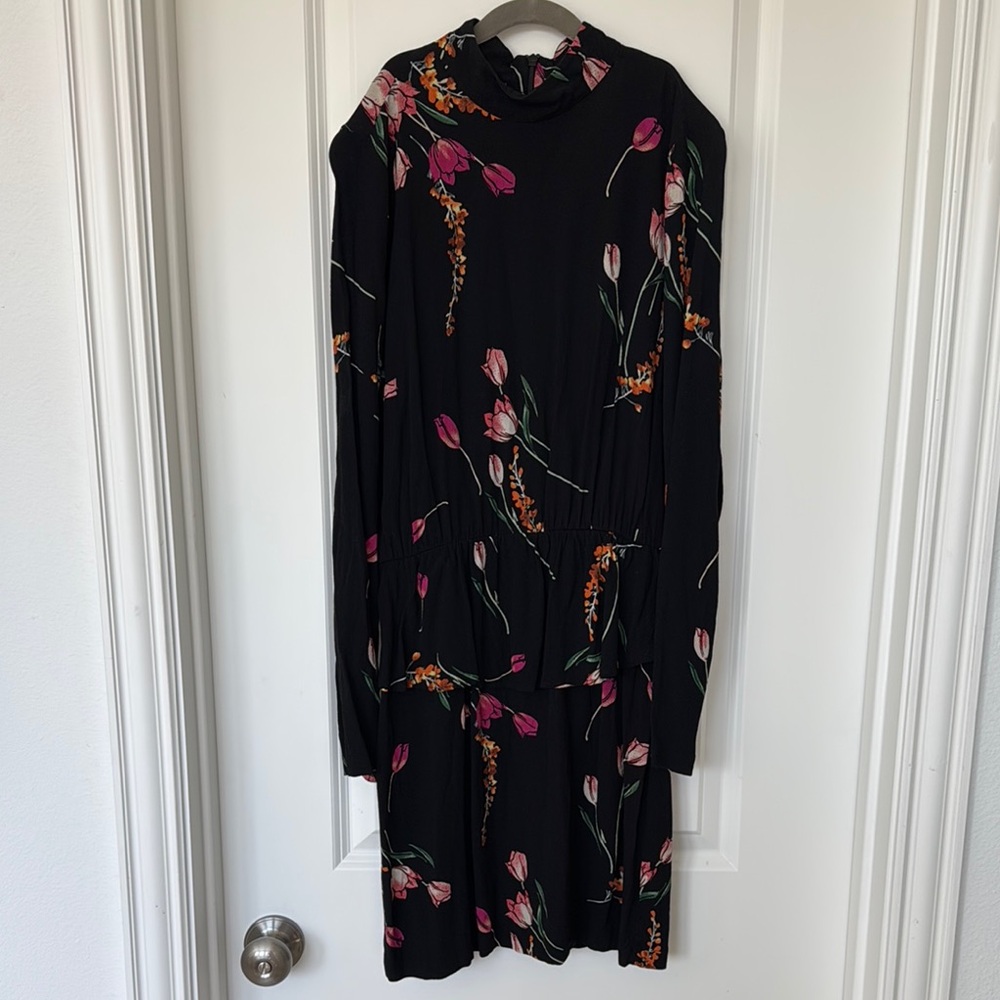 H&M Floral Black Dress